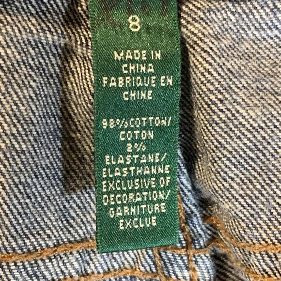 Lauren Jeans Premium Women's‎ Classic Straight Mid Rise Stretch Jeans Size 8 - Picture 8 of 13